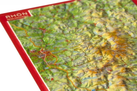 Carte postale en relief de la Rhön