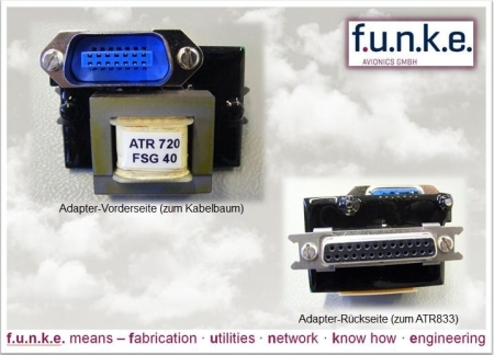 Adaptateur ATR720 / FSG40/50/60 sur ATR833 Adaptateur ATR720 / FSG40/50/60 sur ATR833