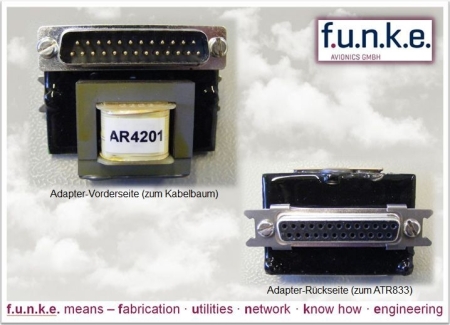 Adaptateur AR4201 sur ATR833 Adaptateur AR4201 sur ATR833