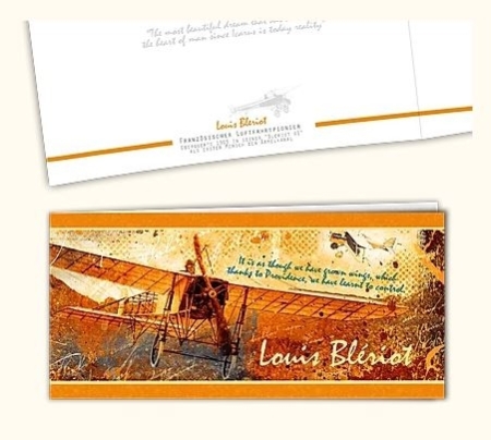 Set de cartes pliables vol moteur Blériot