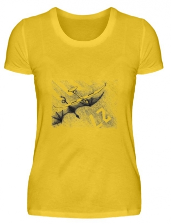 T-shirt dragon / vélivole femme
