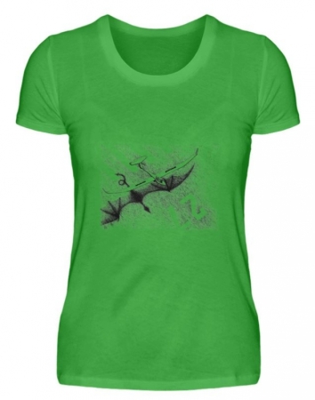 T-shirt dragon / vélivole femme