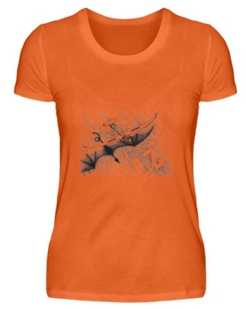 T-shirt dragon / vélivole femme