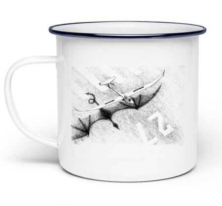 Tasse émaillée Dragon Tasse émaillée Dragon