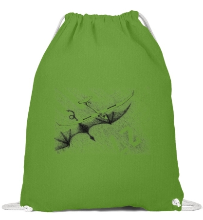 Gymsac en coton dragon