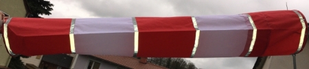 Housse de sac à vent SAFETY 30cm rouge-blanc Housse de sac à vent SAFETY 30cm rouge-blanc