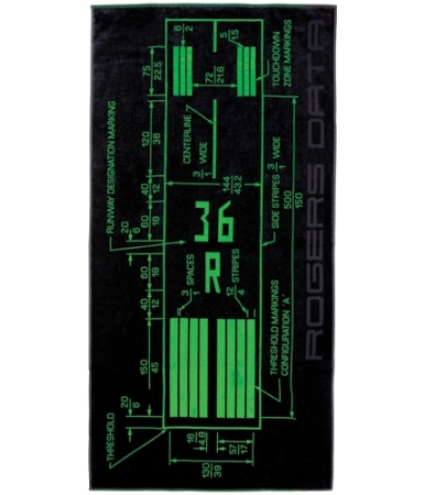 Drap de bain Runway Markings Drap de bain Runway Markings