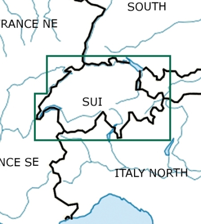 Rogersdata Carte VFR Suisse 500k 2025