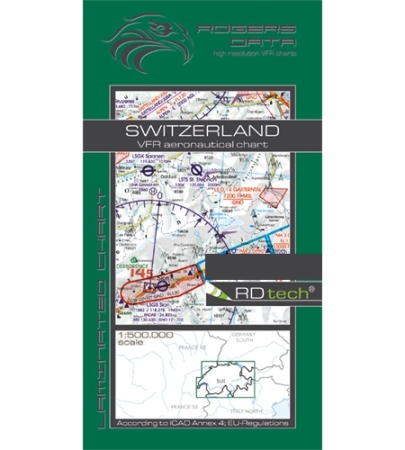 Rogersdata Carte VFR Suisse 500k 2025
