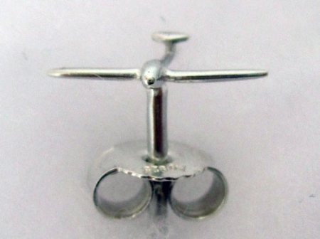 Discus clou doreille argent Discus clou doreille argent