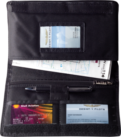 Porte-documents petit format, noir