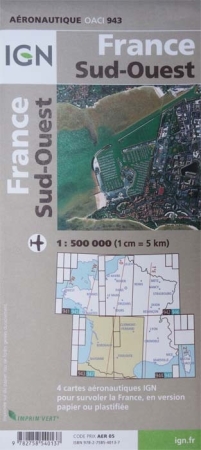 Carte OACI France Sud-Ouest 2024 Carte OACI France Sud-Ouest 2024