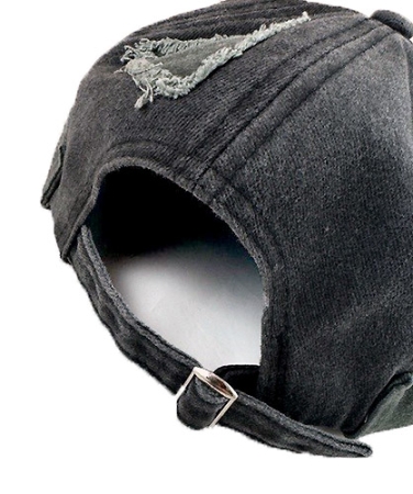 Casquette de docker gris foncé used look