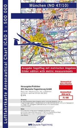Carte de vol à voile OACI Munich 2024 Transparent Carte de vol à voile OACI Munich 2024 Transparent