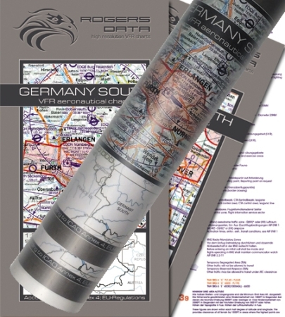 Rogersdata Carte VFR Allemagne Nord+Sud Carte murale 2024 Rogersdata Carte VFR Allemagne Nord+Sud Carte murale 2024