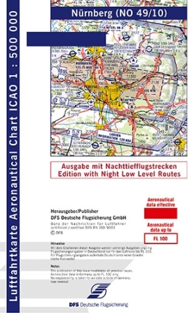 Carte OACI Nuremberg 2024 avec les trajectoires de vol de nuit à basse altitude Carte OACI Nuremberg 2024 avec les trajectoires de vol de nuit à basse altitude