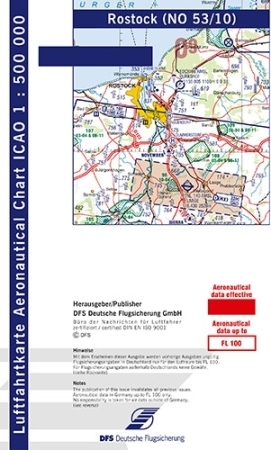 Carte de vol moteur OACI Rostock 2024 Papier Carte de vol moteur OACI Rostock 2024 Papier
