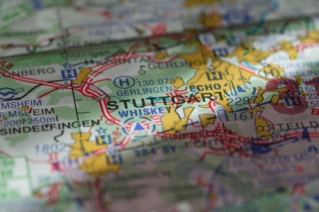 Carte de vol moteur OACI Stuttgart 2024 Papier