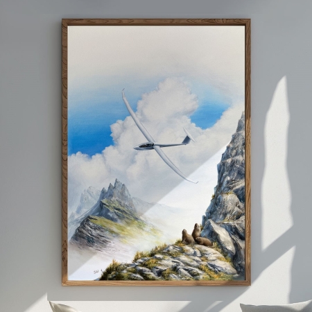 Peinture originale Arcus über den Dolomiten