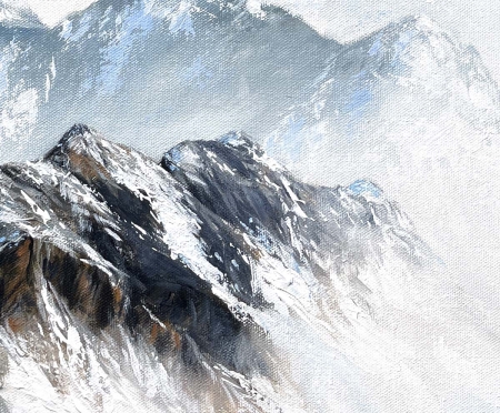 Impression dart Tante Ju au-dessus des Alpes