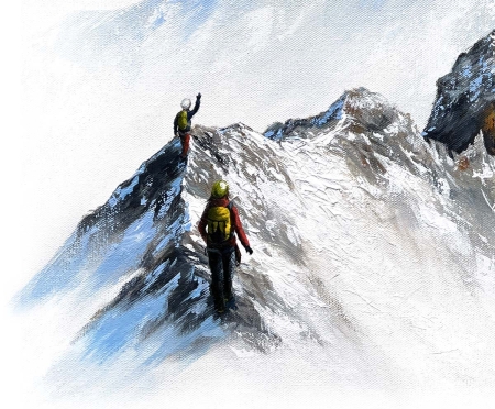 Impression dart Tante Ju au-dessus des Alpes