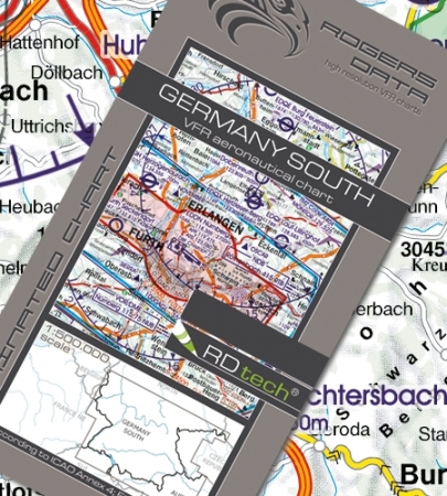 Rogersdata Carte VFR Allemagne Sud 2025 Rogersdata Carte VFR Allemagne Sud 2025