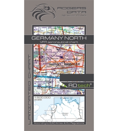 Rogersdata Carte VFR Allemagne Nord 2025