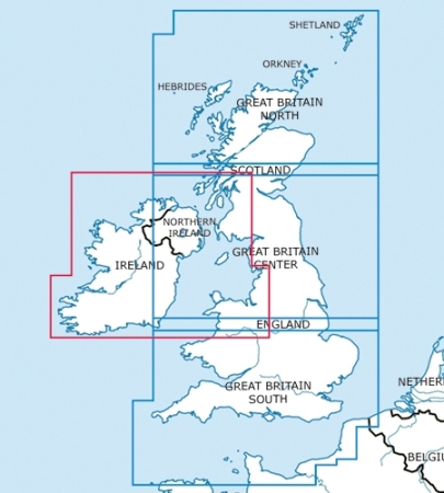 Rogersdata Carte VFR Angleterre Sud 500k 2025