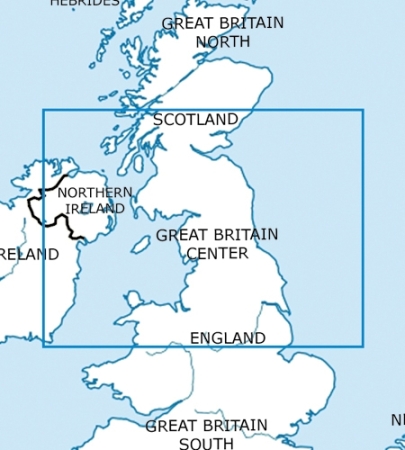Rogersdata Carte VFR Angleterre centre 500k 2025
