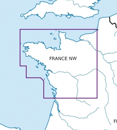 Rogersdata Carte VFR France Nord Ouest 500k 2025