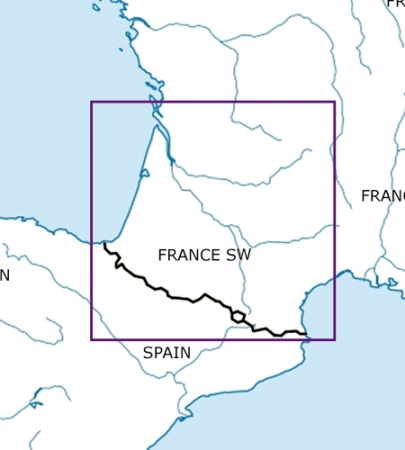 Rogersdata Carte VFR France Sud Ouest 500k 2025