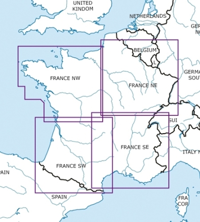 Rogersdata Carte VFR France Sud Ouest 500k 2025