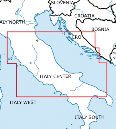 Rogersdata Carte VFR Italie Centre 500k 2025
