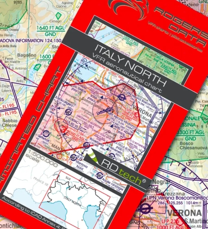 Rogersdata Carte VFR Italie Nord 500k 2025 Rogersdata Carte VFR Italie Nord 500k 2025