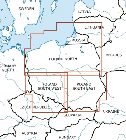 Rogersdata Carte VFR Pologne Nord 500k 2025