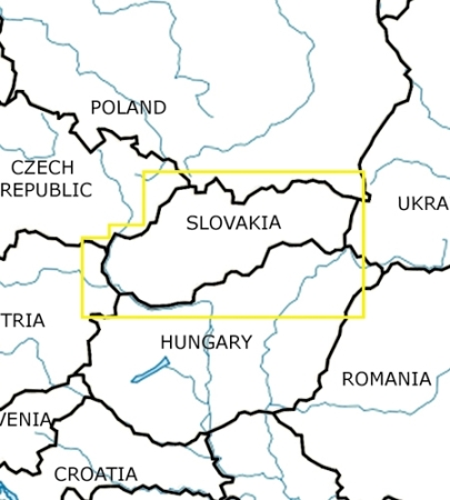 Rogersdata Carte VFR Slovaquie 500k 2025