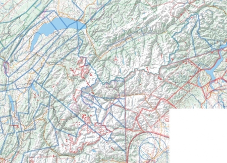 carte de vol à voile franco. Alpes du Nord 2025