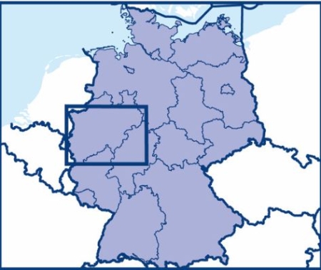 Aeronautical Area Chart Motorflug 2025 Rhein-Ruhr papier plié