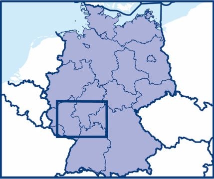 Aeronautical Area Chart Motorflug 2025 Rhein-Main papier plié