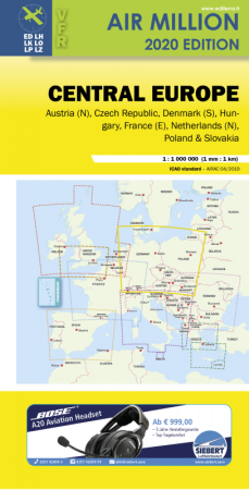 Airmillion Europe centrale (Allemagne) 1:1.000.000 2024 Airmillion Europe centrale (Allemagne) 1:1.000.000 2024