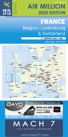 Airmillion France Jour de la semaine 1:1.000.000 2024 Airmillion France Jour de la semaine 1:1.000.000 2024