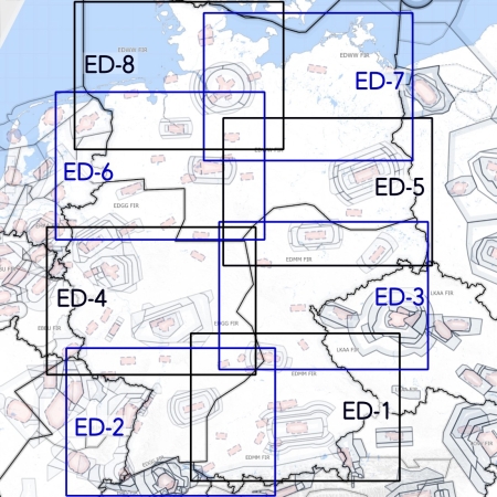 Carte de vol à voile OFMA ED-1 Munich 2025 Papier