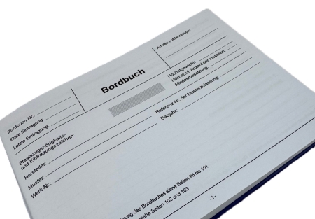 Livre de bord pour avions à moteur, planeurs à moteur et ULM