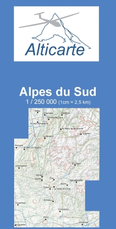 Carte de vol à voile du sud de la France 2025