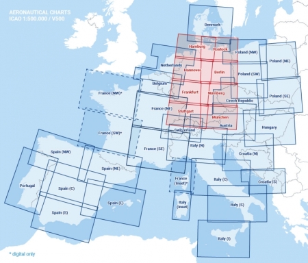 Jeu de cartes de vol moteur OACI D 2024 Papier