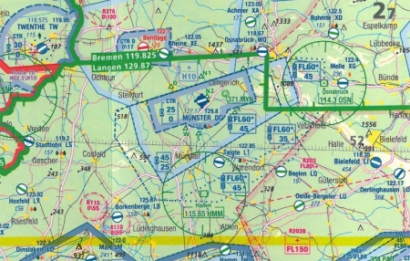 Airmillion Europe centrale (Allemagne) 1:1.000.000 2024