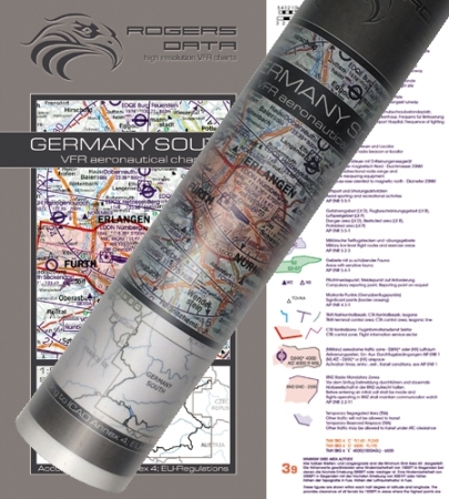Rogersdata Carte VFR Allemagne Sud Carte murale 2024 Rogersdata Carte VFR Allemagne Sud Carte murale 2024