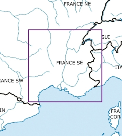 Rogersdata Carte VFR France Sud Est 500k 2025