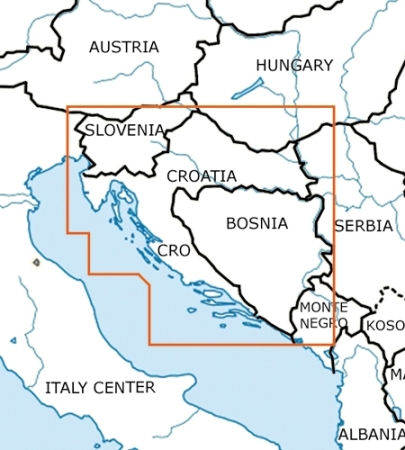 Rogersdata Carte VFR Croatie & Bosnie-Herzégovine -500k 2025