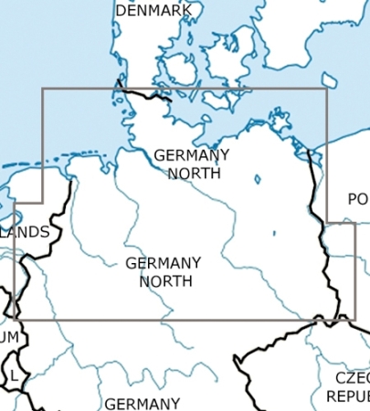 Rogersdata Carte VFR Allemagne Nord 2025